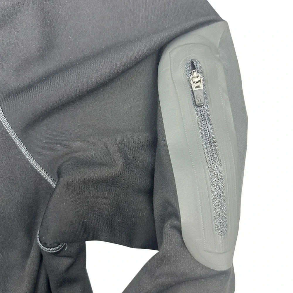 The North Face Mountain Athletics Mens Large Black Full Zip Fleece Jacket Mock